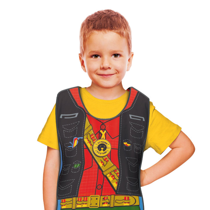 Игровой набор для мальчиков "Охотник": жилет, лук, 3 стрелы, нож, бинокль, мишень