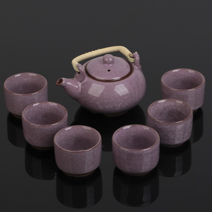 Набор для чайной церемонии "Искушение", 7 предметов: чайник 350 мл, чашка 60 мл
