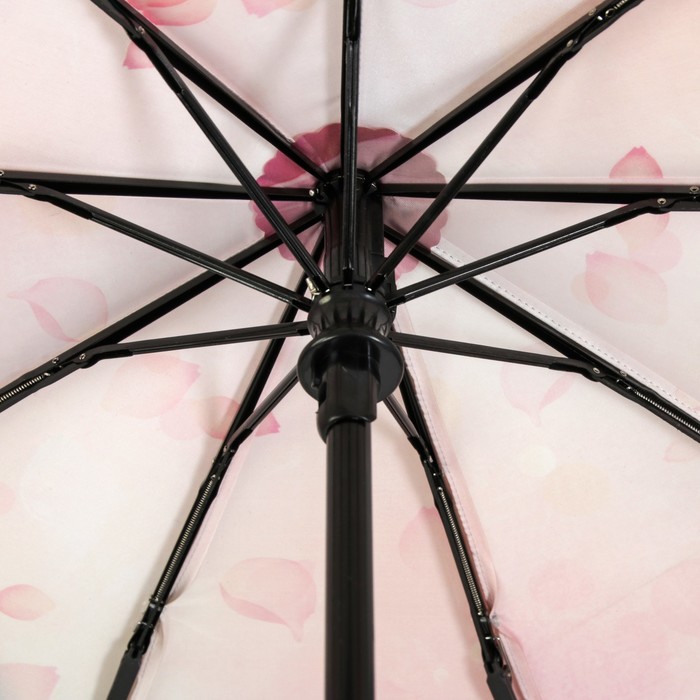 Зонт автоматический "Бабочки", R=51см, цвет розовый