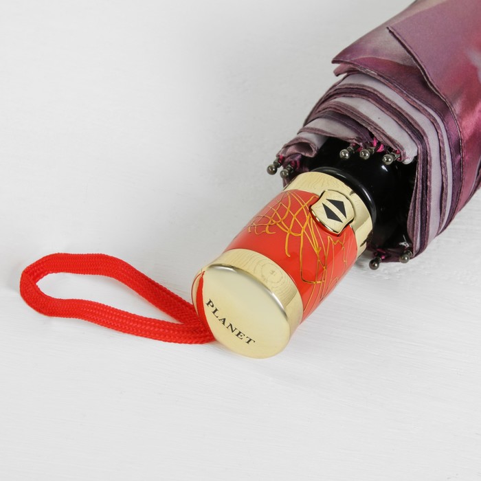 Зонт автоматический "Бабочки", R=51см, цвет розовый