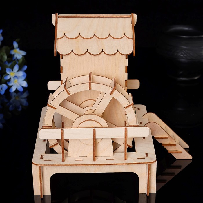 Чайный домик «Домик с водяной мельницей» 16х20х20см