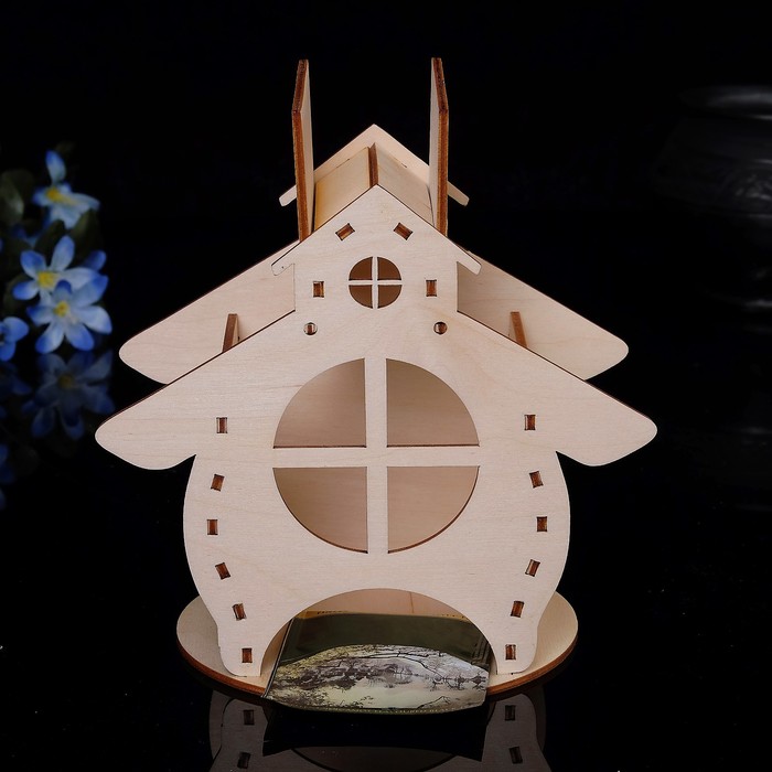 Чайный домик «Домик с круглым окошком» 13х16х17см