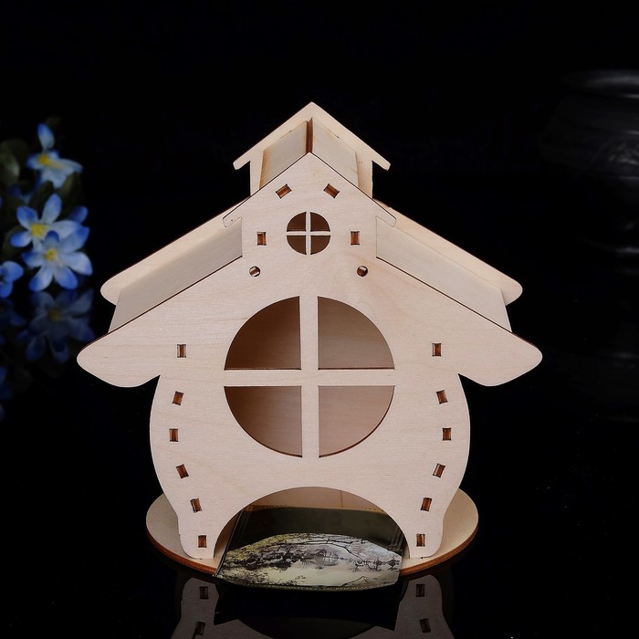 Чайный домик «Домик с круглым окошком» 13х16х17см