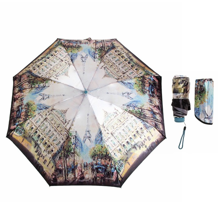 Зонт механический "Городская суета", R=47см