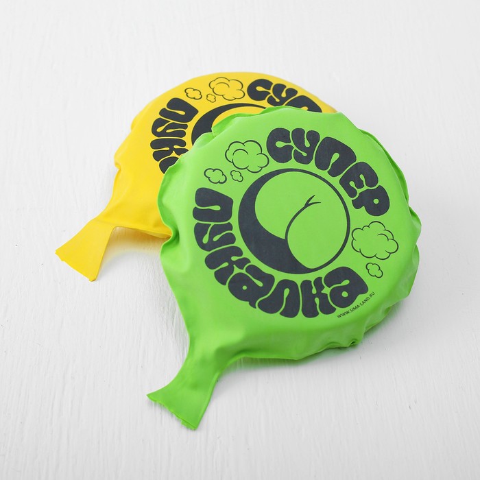 Подушка-хохотушка "Супер-пукалка", 13 см, МИКС