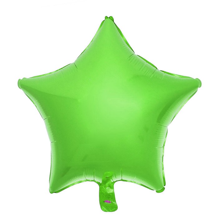 Шар фольгированный 18" "Звезда", матовый, цвет зелёный