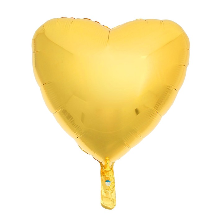 Шар фольгированный 18" "Сердце", матовый, цвет жёлтый