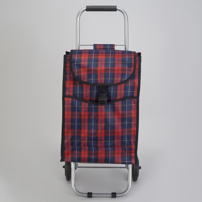 Сумка хозяйственная на тележке, цвет красный