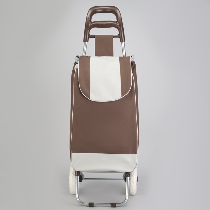 Сумка хозяйственная на тележке 33л, цвет коричневый