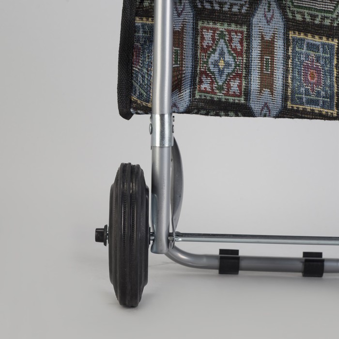 Сумка хозяйственная на тележке, гобелен/орнамент