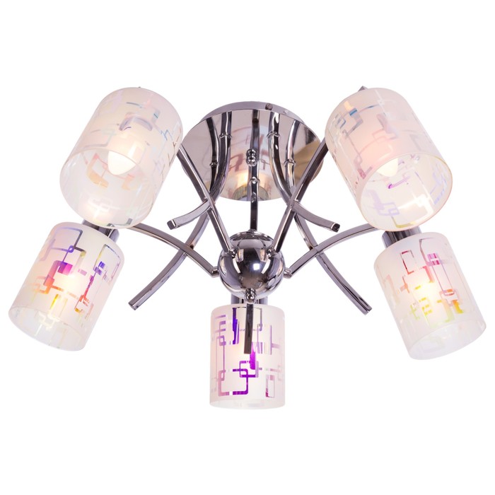 Люстра Burilda 5x60Вт E27 хром 61,5x61,5x25см