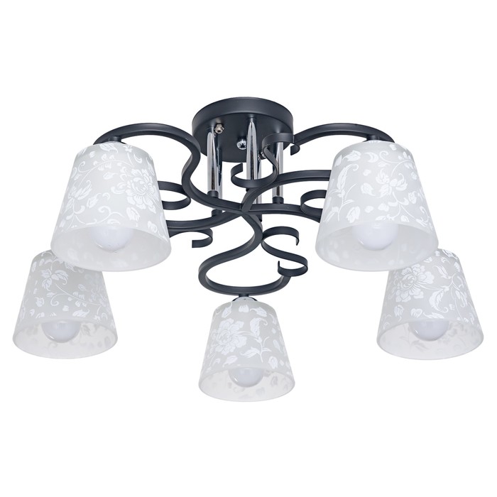 Люстра Amarina 5x60Вт E27 черный 58x58x26см