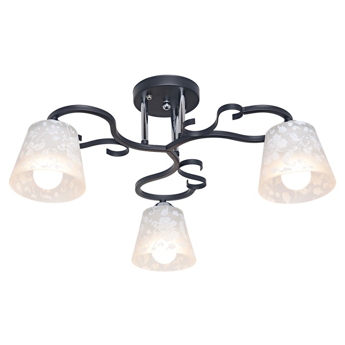 Люстра Amarina 3x60Вт E27 черный 58x58x26см