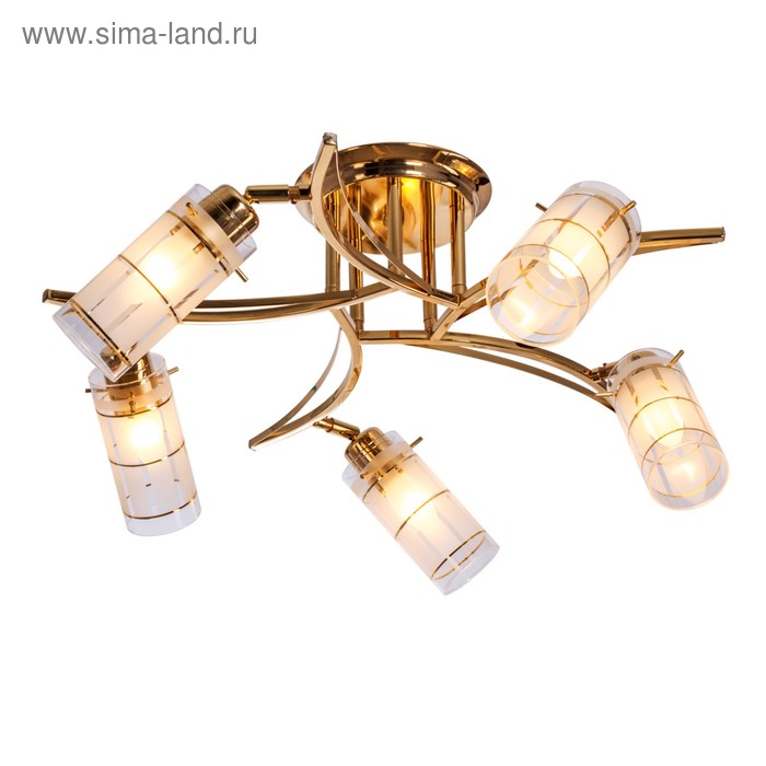 

Люстра Christelle 5x40Вт E27 золото 57x57x13см