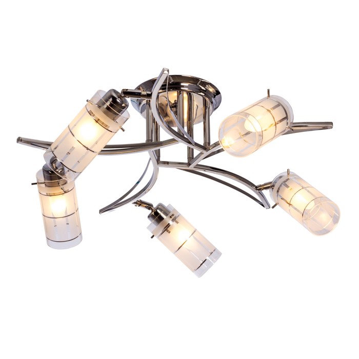 Люстра Christelle 5x40Вт E27 хром 57x57x13см