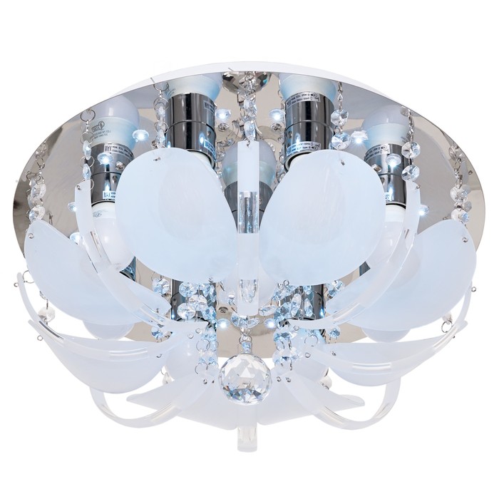 Люстра Yindi 9x40Вт E27 хром 38x38x25см