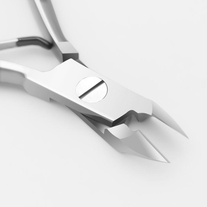 Кусачки для кутикулы, 2 пружины, 10см(8мм), цвет матовое серебро