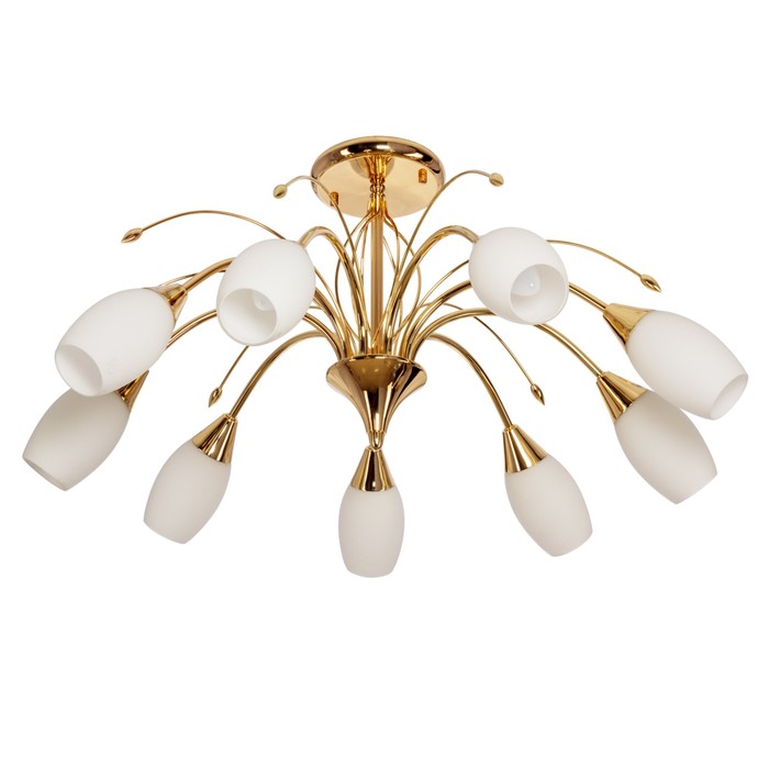 Люстра Elanora 9x40Вт E14 золото 70x70x35см