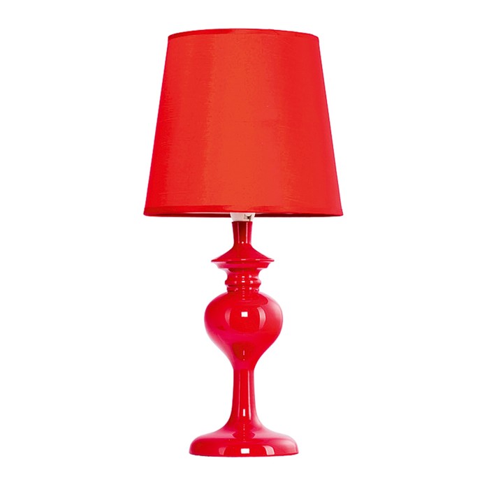 Настольная лампа Zali 40Вт E14 красный 20x20x40см