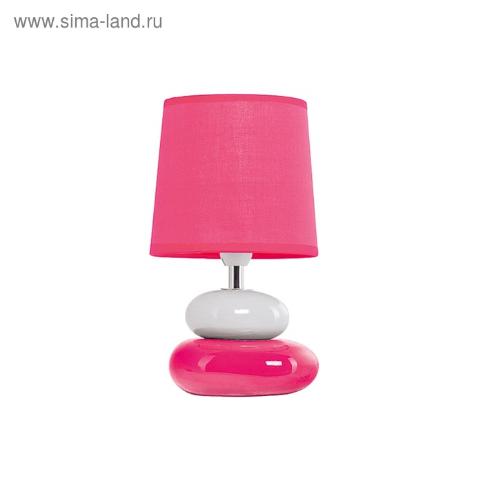 Настольная лампа Nama 40Вт E14, розовый, белый 14x14x22 см