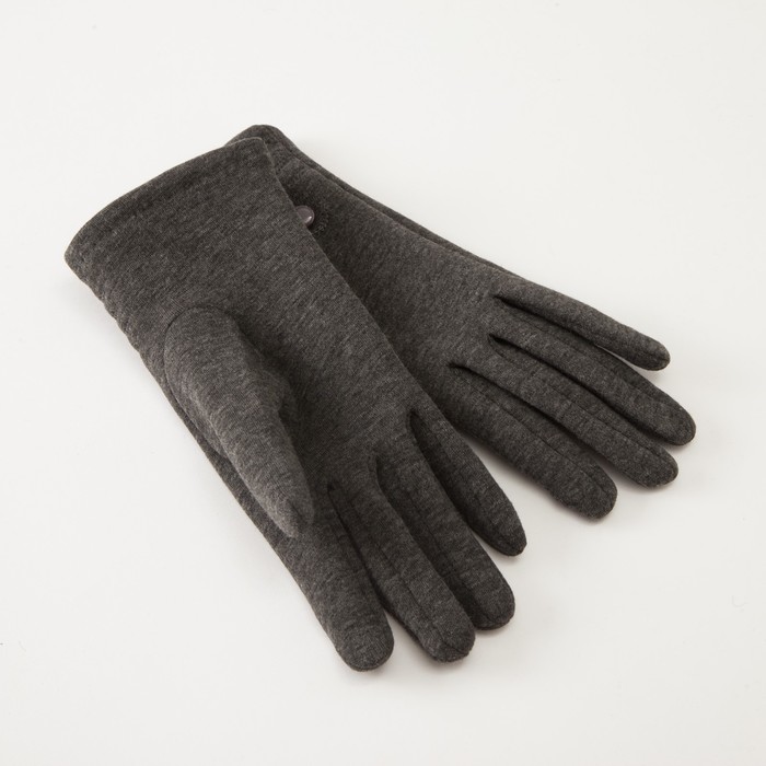 Перчатки женские MINAKU "Бант", размер 16, цвет серый