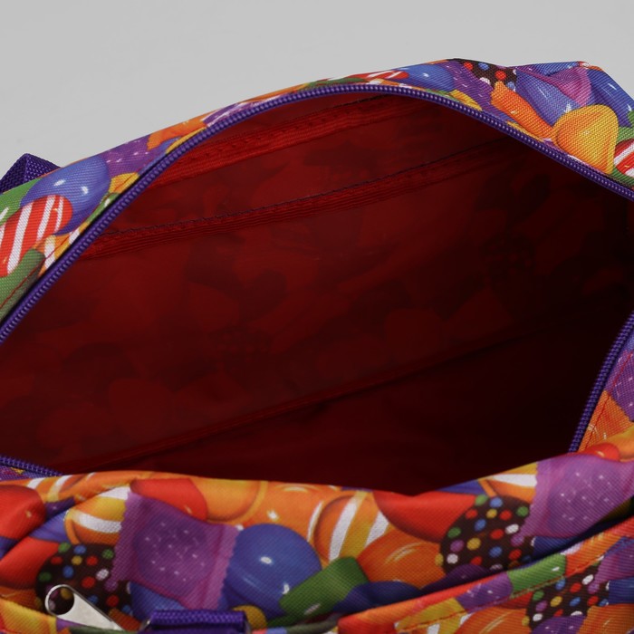 Сумка спортивная "Сладость", 1 отдел на молнии, наружный карман, цвет сиреневый