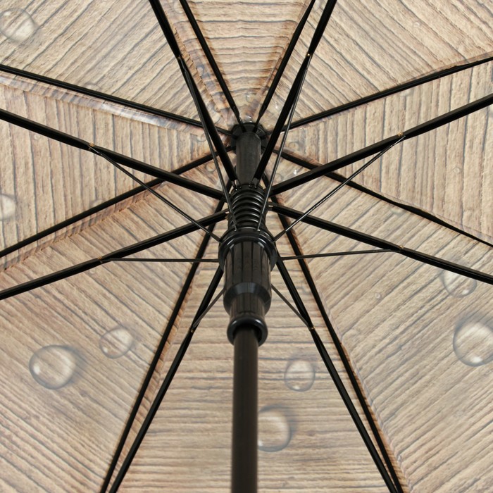 Зонт-трость "Цветы Первоцветы", полуавтоматический, R=48см, цвет жёлтый