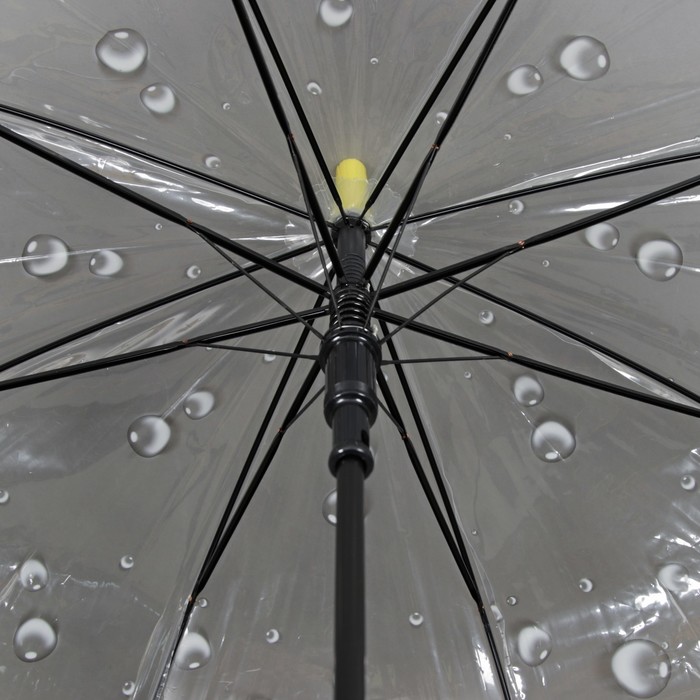 Зонт-трость "Цветы Подсолнухи", полуавтоматический, R=42см, цвет жёлтый