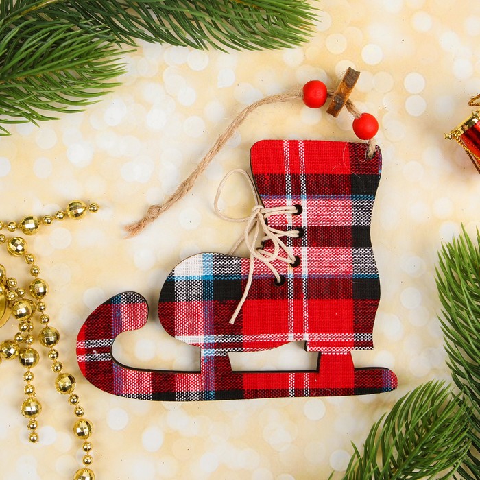 Подвеска новогодняя "Конёк", клетка