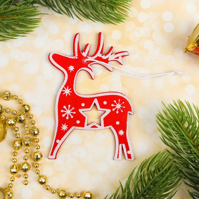 Подвеска новогодняя "Звёздный олень"
