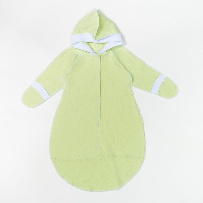 Комбинезон-мешок детский, 03405-04, цвет салатовый, рост 56 см