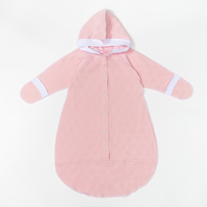 Комбинезон-мешок детский, 03405-04, цвет розовый, рост 62 см