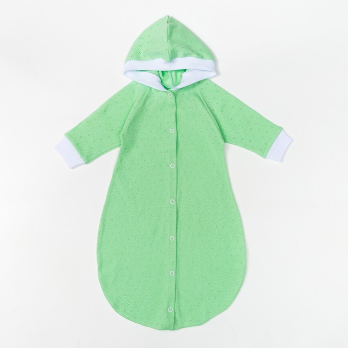 Комбинезон-мешок детский, 03416-04, цвет салатовый, рост 56 см