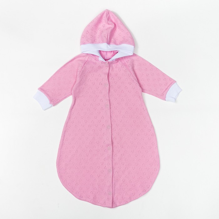 Комбинезон-мешок детский, 03416-04, цвет розовый, рост 56 см