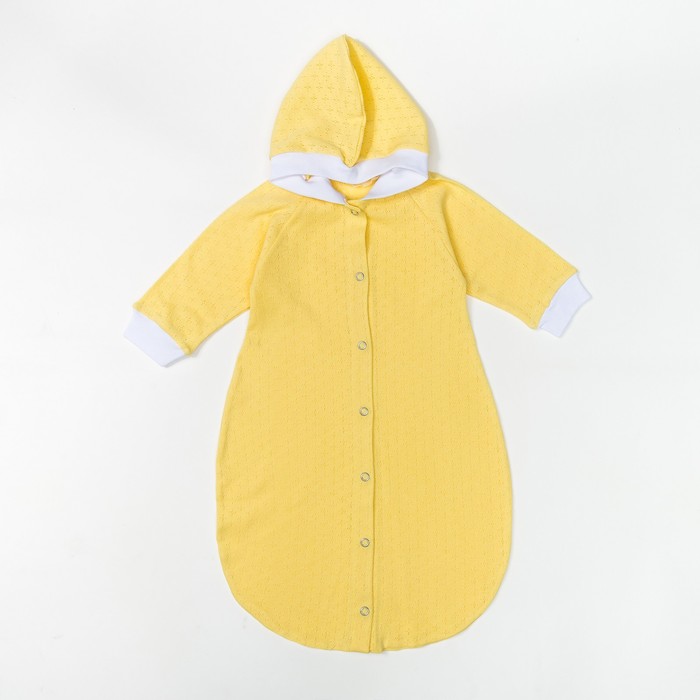 Комбинезон-мешок детский, 03416-04, цвет жёлтый, рост 62 см