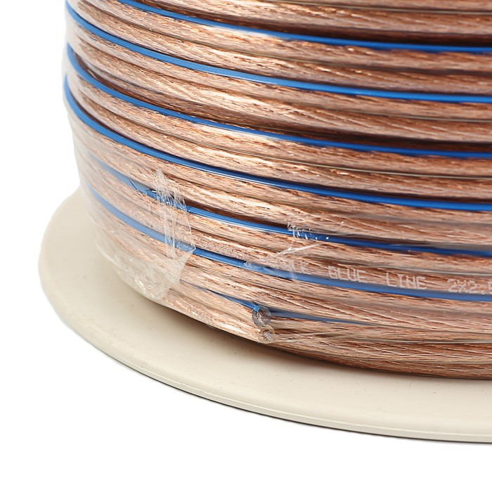 Кабель акустический PROCONNECT BLUELINE, 2х2.50 мм², 100 м, прозрачный , 01-6208-6