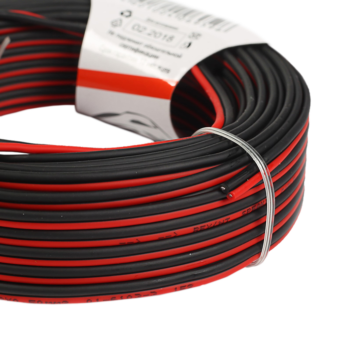 Кабель акустический REXANT ШВПМ, 2х0.50 мм², 20 м, красно-черный , 01-6103-3-20