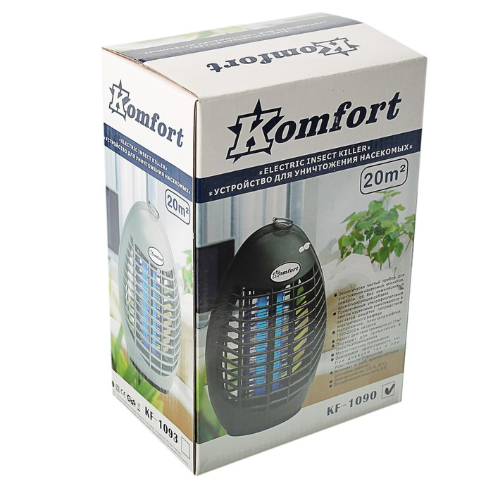 Уничтожитель насекомых Komfort 1090 4 Вт, черный