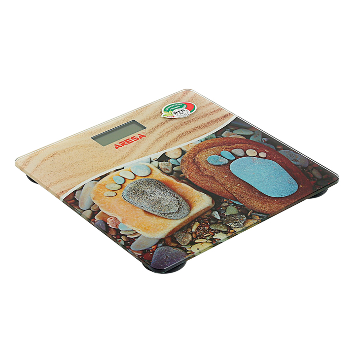 Весы напольные ARESA SB-304, электронные, до 150 кг, "следы"
