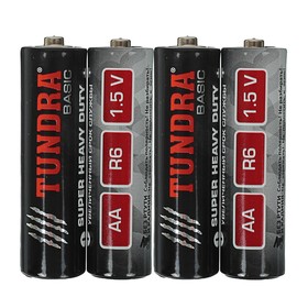 

Батарейка солевая TUNDRA Super Heavy Duty, AA, R6, блистер, 4 шт