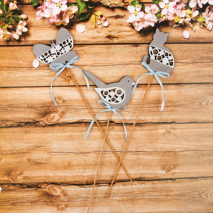 Декор на палочке "Весенний день", МИКС