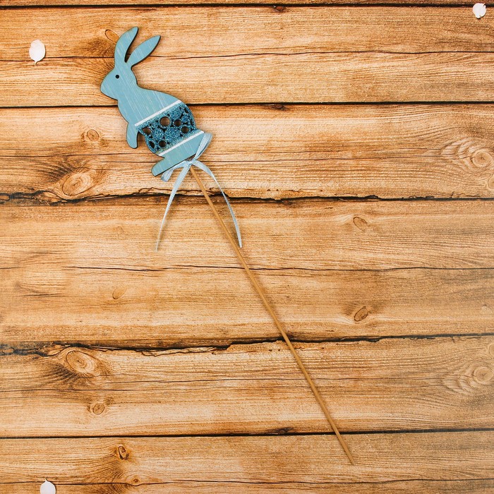 Декор на палочке "Зайчик", МИКС