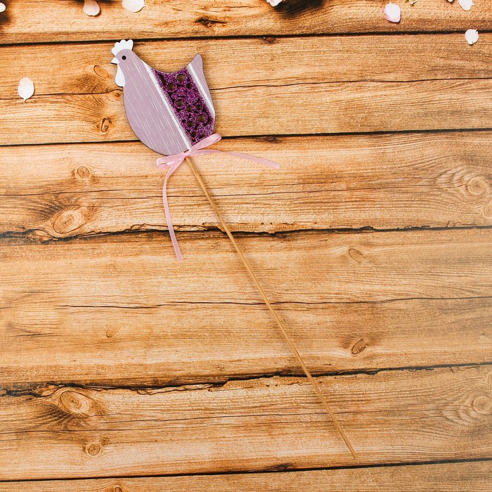 Декор на палочке "Курочка", МИКС