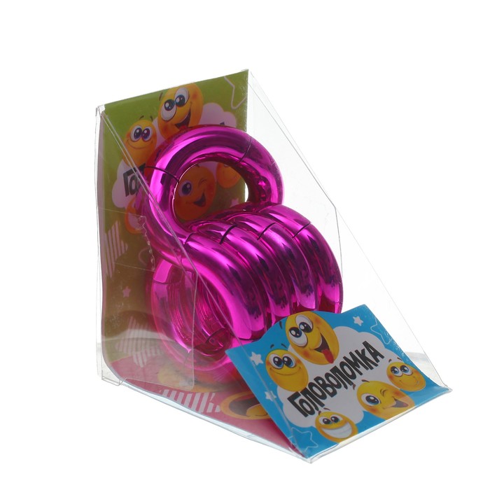 Головоломка "Изгиб", цвет фуксия