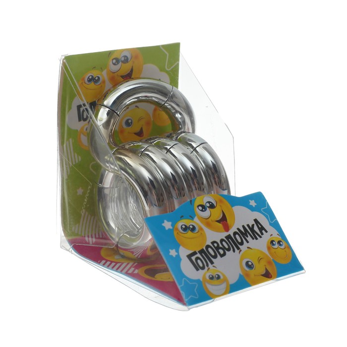 Головоломка "Изгиб", цвет серебро