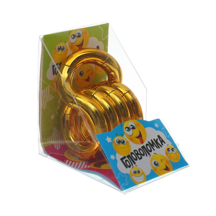 Головоломка "Изгиб", цвет золото