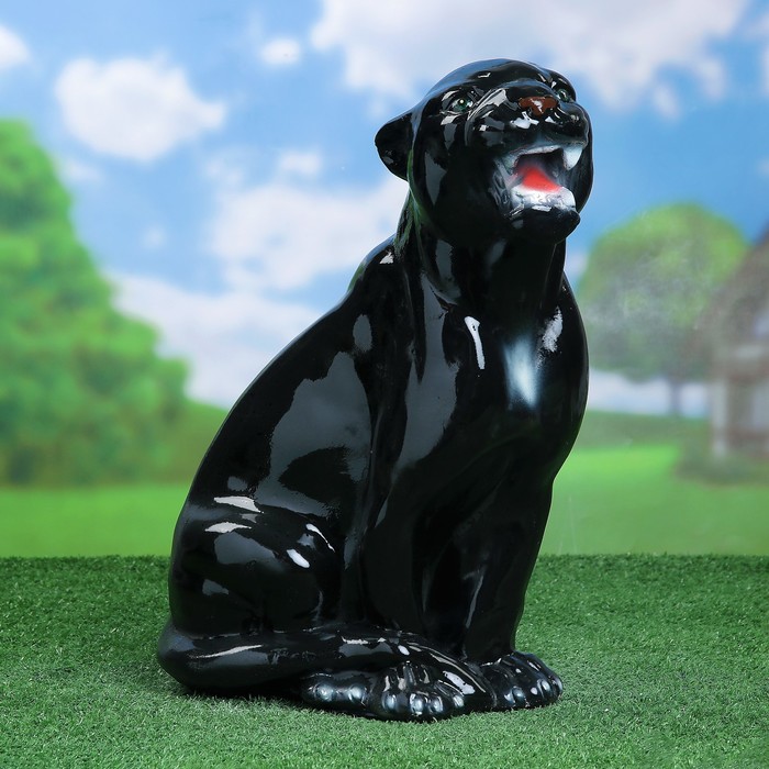 Садовая фигура &quot;Пантера сидя&quot;