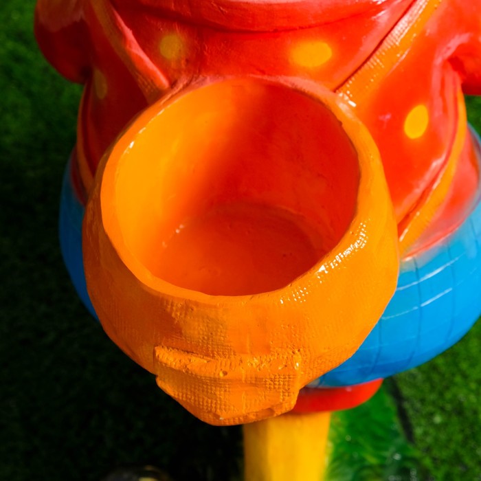 Фигурное кашпо "Свинка на велосипеде" 24х40х51см