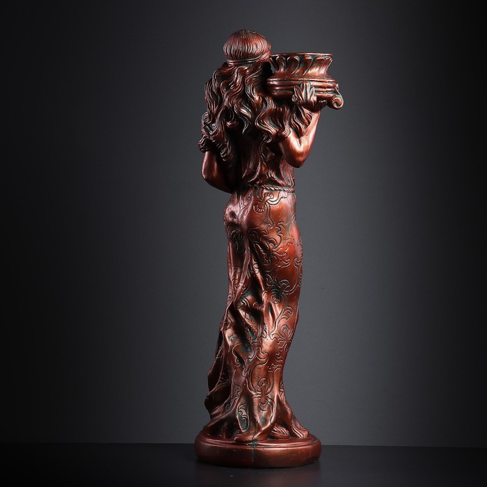 Подставка "Восточная красавица" 30х27х90см медь