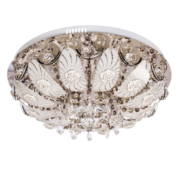 Люстра Athan 12x40Вт E27 хром 53x53x25см